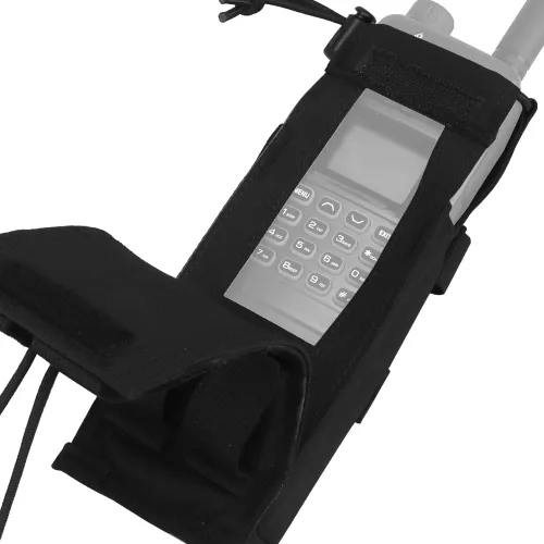 Vista 2 de Funda de radio táctica para cinturón de servicio Walkie Talkie modo de Eversión MOLLE Radio bolsa para chaleco, compatible con PRC 152 148 modelos