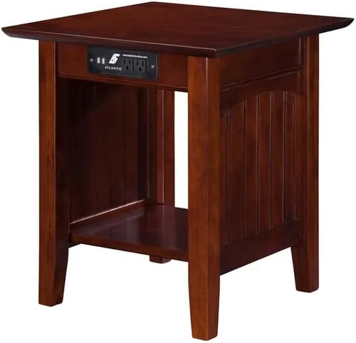 Vista 13 de Mesa Atlantic Furniture AH13312 Nantucket, mesa auxiliar, Madera, Driftwood