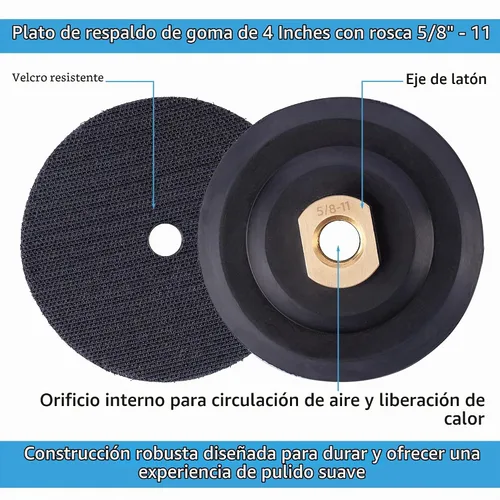 Vista 5 de Almohadillas de pulido de diamante de 4 pulgadas, juego de 11 + 1 almohadilla de respaldo para granito, hormigón, mármol, pulido, libro electrónico