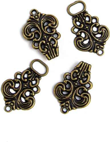Vista 7 de AUEAR, Clips para suéter con diseño de flores y chal, cierre de capa, broche vintage, ganchos y ojos, clip retro