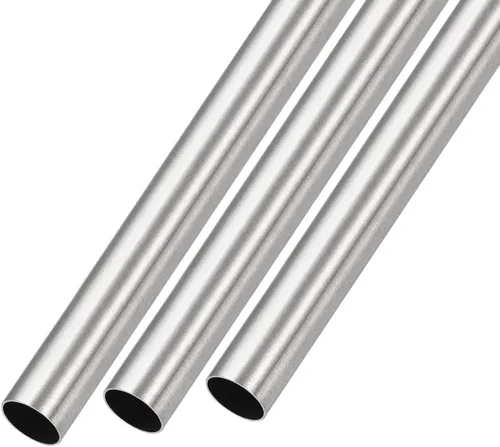 Vista 27 de METALLIXITY Tubo de acero inoxidable 304 (0.079 in de diámetro x 0.006 in de pared T x 9.843 in de largo), 3 piezas, tubo recto - para muebles