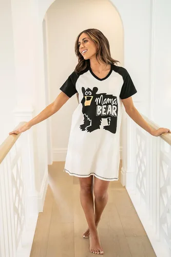 Vista 5 de Lazy One Camisón para mujer, divertido cuello en V para mujer
