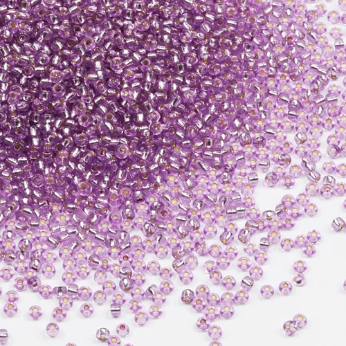 Vista 6 de Cuentas de Semilla de Vidrio Transparentes con Línea Plateada Tamaño 8/0 Artesanías Cuentas de Semilla de Cristal de 3 mm para Hacer Joyas
