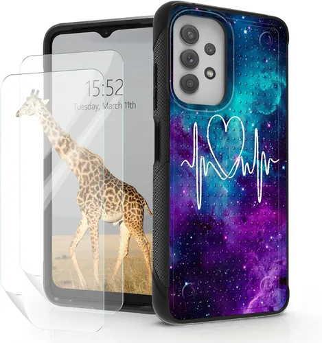 Vista 13 de Funda para Samsung Galaxy A23 Galaxy A13 4G/5G, Galaxy A04, Galaxy A04S, Galaxy A32 5G, con 2 protectores de pantalla, funda protectora híbrida