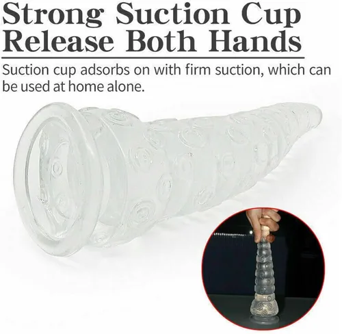 Vista 3 de Monster Big Thick Anus Toy Tentáculo Pulpo Acanalado Anal Plug Consolador con ventosa Juguetes sexuales para mujeres y hombres, Punto G y juego