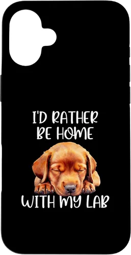 Vista 22 de Funda para iPhone 11 Pro Max Fox Red Lab Mom Dad I'd Rather Be Home Labrador Retriever
