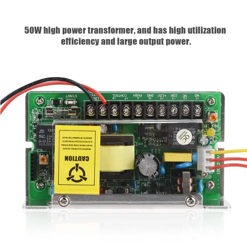 Vista 2 de Fuente de alimentación de 12 V/5 A para puerta de casa inteligente Sistema de control de acceso Soporte de interruptor Función de sobredescarga