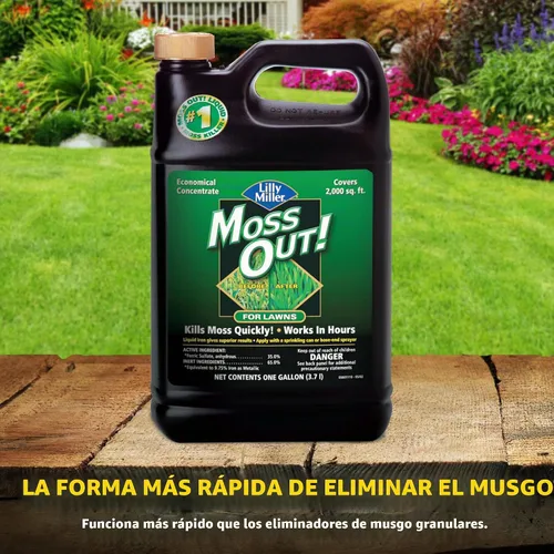 Vista 4 de Lilly Miller Moss Out para Césped, Concentrado de 1 Galón - 10009156, Neutro