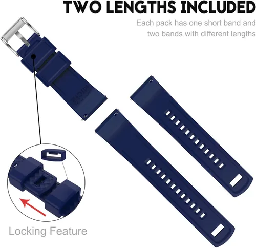 Vista 5 de Ritche Correa de silicona de liberación rápida para hombre Omega x Swatch compatible con Speedmaster, Seamaster, Railmaster, Misión a la Luna