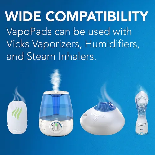 Vista 5 de Vicks VapoPads: almohadillas de vapor de mentol calmantes para humidificadores, vaporizadores, vaporizadores sin agua y enchufes, VSP-19, 6