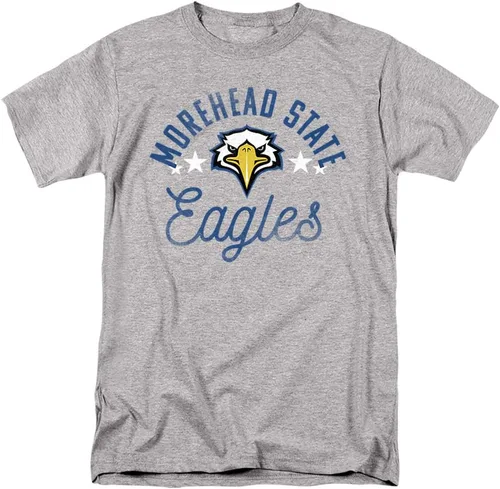 Vista 152 de Collegiate Distressed Mascot Unisex Adult T Shirt Collection 3 Universidad de Adelphi
