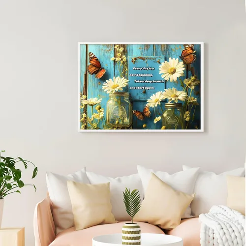 Vista 3 de MBYAUYN Kits de arte de diamantes para adultos, flores, pinturas de puntos de diamante de taladro completo, pinturas artísticas y manualidades