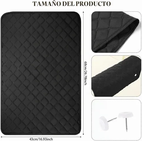 Vista 3 de Moukeren Protector de reposacabezas reclinable, 3 piezas, para silla reclinable, fundas de sofá, silla, protector de cabeza para muebles de sofá
