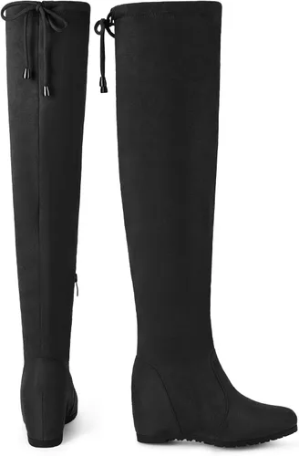 Vista 2 de DREAM PAIRS Women's Over The Knee Thigh High Wedge Heel Boots