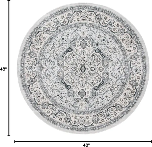 Vista 90 de SAFAVIEH - Colección Isabella, alfombra decorativa - 2'2" x 5', azul y crema, diseño oriental, no desprende pelusa y fácil cuidado, ideal para áreas