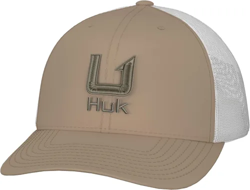 Vista 33 de HUK - Gorra de camionero de malla para hombre con cierre a presión Gorra de pesca antirreflectante