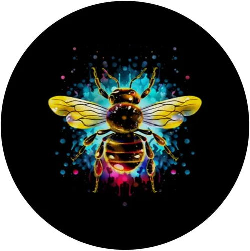 Vista 3 de Bumblebee Fligendes Insect Wilderness Colorful Wildlife Inse PopSockets Standard PopGrip