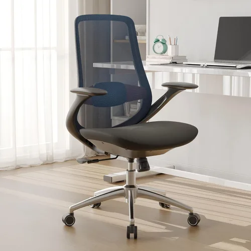 Vista 11 de Silla de oficina ergonómica de malla, silla de escritorio ejecutiva de 330 libras con soporte lumbar, reposabrazos 2D, cómodas sillas giratorias