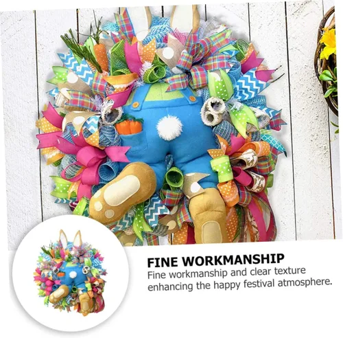 Vista 9 de 1 guirnalda artificial para decoración botánica, guirnalda de ramitas de Pascua, corona de muñeca de Pascua, adorno decorativo de Pascua, guirnalda