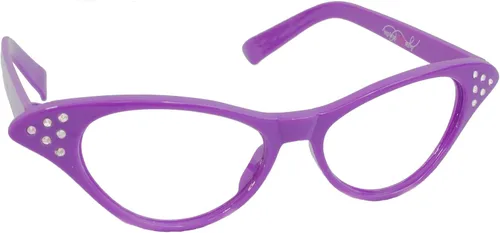Vista 7 de Hip Hop 50's Shop Gafas de diamantes de imitación de ojo de gato Negro