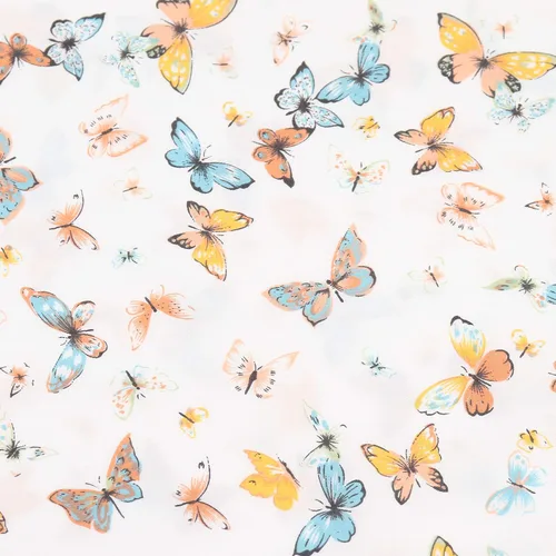 Vista 7 de Paquete de 2 fundas de almohada de cuerpo ultra suave, 100% algodón, estampado de mariposas, tamaño Queen