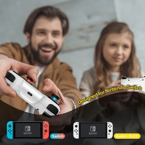 Vista 6 de Controlador de interruptor para Nintendo, controlador inalámbrico Pro para Nintendo SwitchSwitch Lite, mando a distancia para Gamepad Joystick