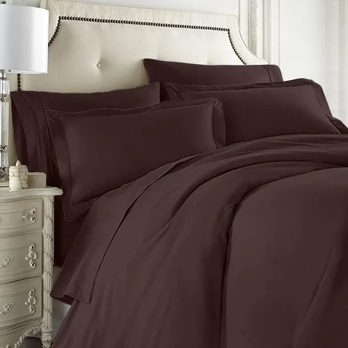Vista 25 de Clara Clark Juego completo de ropa de cama de 5 piezas que incluye sábanas bajeras y planas, funda de edredón, fundas de almohada