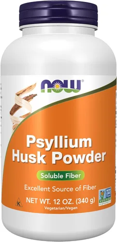 Vista 9 de NOW Foods Suplementos, polvo de cáscara de psyllium, proyecto verificado sin OMG, fibra soluble, 24 onzas