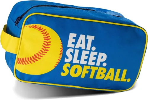 Vista 6 de ChalkTalkSPORTS Bolsa de accesorios de béisbol Kit de bolsa de viaje Dopp Eat Sleep Baseball