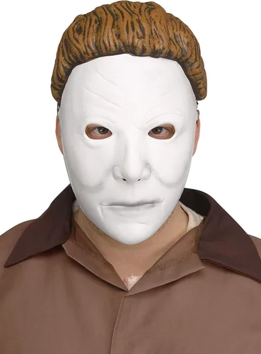 Vista 3 de Fun World Michael Myers - Máscara resistente para principiantes, para Halloween, Rob Zombie, estándar
