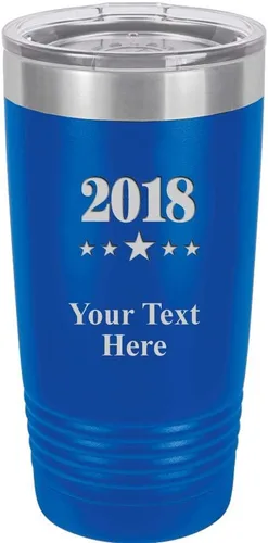 Vista 6 de Thank You Tumbler Mug - 20 oz Pink Personalized Stainless Steel Tumbler Custom Engraved With Clear Lid, Vacuum Insulated For Hot/Cold Beverages Prime