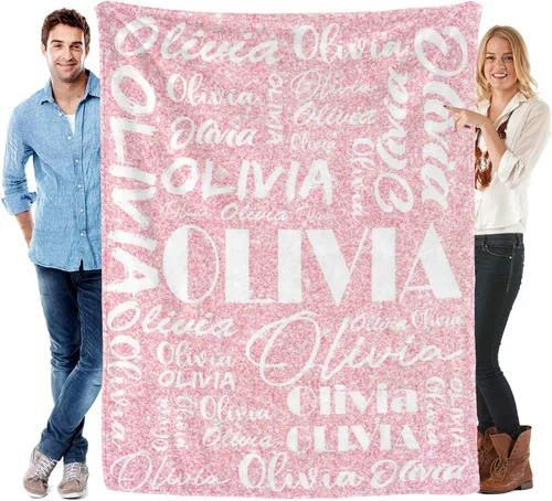 Vista 25 de Dr.TOUGH Mantas y mantas personalizadas con nombre, manta personalizada con nombre, manta personalizada para niños y adultos, manta de franela