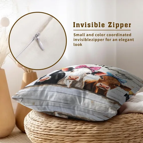 Vista 123 de Giwawa Juego de 2 fundas de almohada decorativas con diseño floral de girasol de 16 x 16 pulgadas, fundas de cojín decorativas para el hogar, sofá