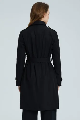 Vista 2 de Orolay Women's Mid-length Jacket Double Breasted Trench Coat with Belt