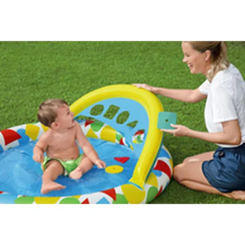Vista 15 de Bestway Piscina Hinchable Infantil Aprendizaje 120x117x46 cm +4 meses Jardin 52378