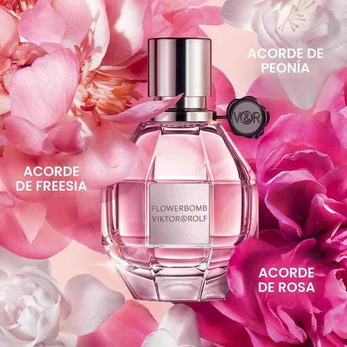 Vista 2 de Viktor&Rolf - Flowerbomb Eau de Parfum - Perfume para mujer - Floral y amaderado - Con notas de vainilla, jazmín y rosa