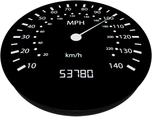 Vista 2 de Velocímetro de velocidad, odómetro para coche, carreras, motocicletas, bicicletas, color negro – PopSockets agarre y soporte para teléfonos