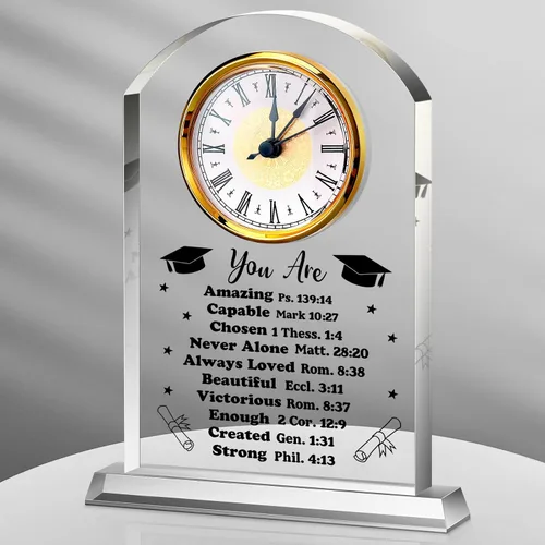 Vista 17 de Regalos de jefe para hombres, reloj de acrílico, el mejor regalo para hombres y mujeres, reloj de agradecimiento para líderes de oficina, gerente