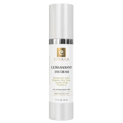 Vista 10 de Crema de ojos orgánica antienvejecimiento para ojeras e hinchazón, suero natural debajo de los ojos con ácido hialurónico, aceite de jojoba