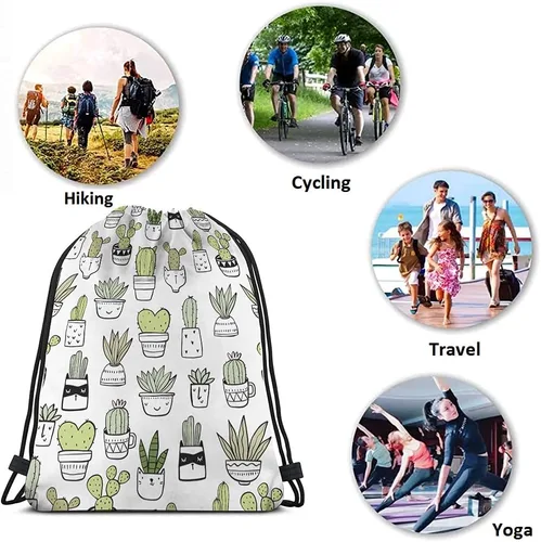 Vista 7 de Beabes Notas musicales Bolsas con cordón Mochila Bolsa de gimnasio Bolsa con cordón, Multi-a147, Mochilas de viaje