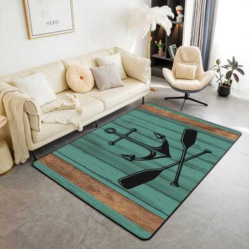 Vista 13 de Alfombra de fogata de 3 x 5 pies, decoración de tocones de árbol de bosque para niñas, mujeres, hombres y adolescentes, alfombra de madera marrón