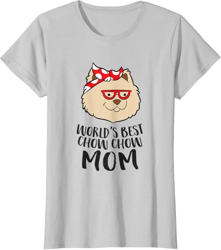 Vista 25 de World's Best Chow Chow mamá lindo Chow Chow perro mamá camiseta Blanco