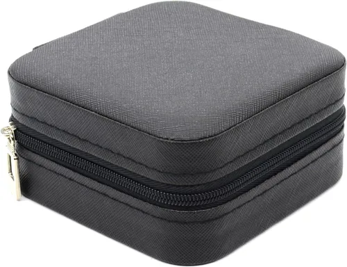 Vista 3 de KEINE MARKE Joyero pequeño, estuche portátil de viaje para anillos, colgantes, aretes, collares, organizador de pulseras, cajas de almacenamiento