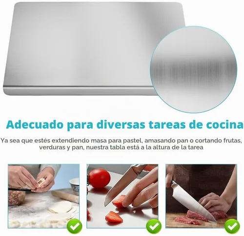 Vista 7 de Tabla de cortar del acero inoxidable con el labio, tablas de cortar
