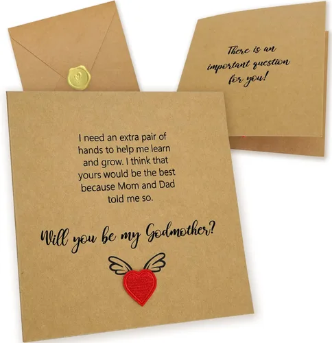 Vista 10 de ¿Quieres ser mi padrino? Tarjeta de propuesta, Regalo de propuesta de padrino, Regalos de padrino del ahijado, Tarjeta de solicitud de padrino