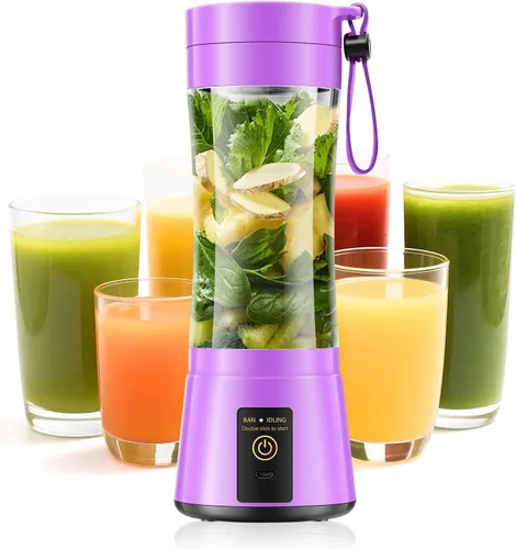 Vista 12 de Portable Blender for Smoothies & Shakes - Cordless Personal Size Blender with 6 Blades, 380Ml Juice Cup, Lightweight & Rechargeable, Freshly