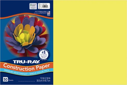 Vista 34 de Tru-Ray® Papel de construcción, 12.0 in x 18.0 in, 50% reciclado, azul atómico, paquete de 50