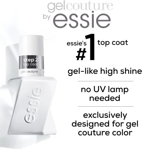Vista 7 de essie Gel Couture - Capa superior con acabado de grado platino, 0.46 onzas (el embalaje puede variar) (paquete de 2)