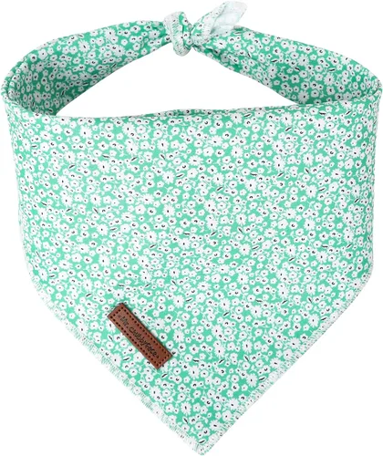 Vista 27 de MR. CHUBBYFACE Pañuelos azules con rayas para perros, reversibles, baberos triangulares, bufanda, accesorios para perros, gatos, mascotas