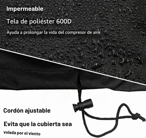 Vista 3 de DEWALT - Compresor de aire negro impermeable, duradero 600D resistente compresores de aire con asa, apto para artesanos, Porter-cable, compresor